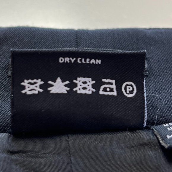 TALL Carlisle Black Wool Dress Pants, Sz 4, L33 - Picture 6 of 12